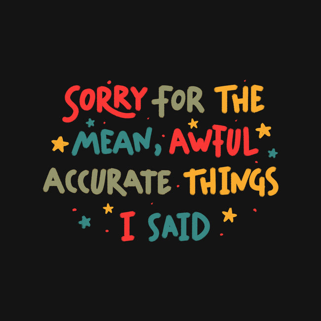 Mean But Accurate Things-Unisex-Baseball-Tee-koalastudio