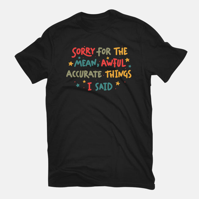 Mean But Accurate Things-Womens-Fitted-Tee-koalastudio
