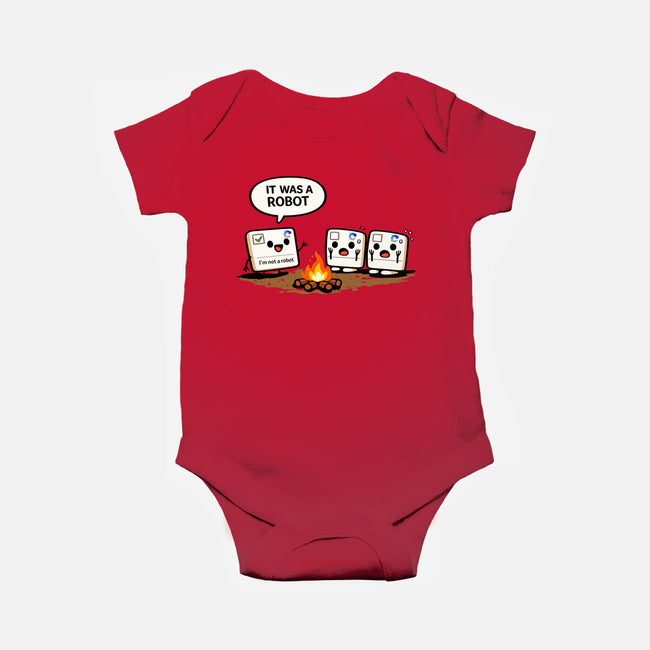 It Was A Robot-Baby-Basic-Onesie-fanfabio