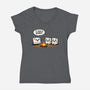 It Was A Robot-Womens-V-Neck-Tee-fanfabio