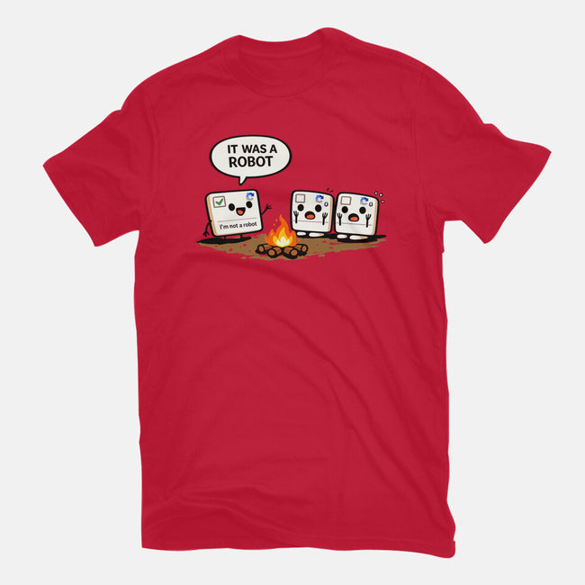 It Was A Robot-Womens-Fitted-Tee-fanfabio
