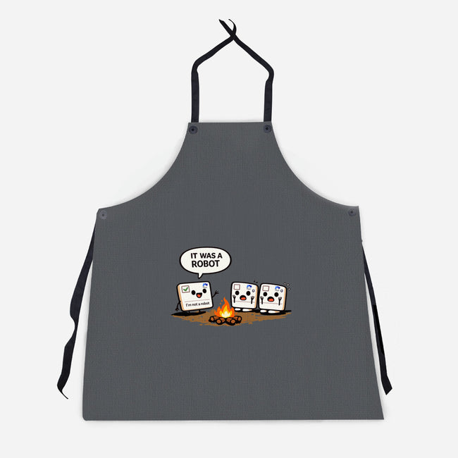 It Was A Robot-Unisex-Kitchen-Apron-fanfabio