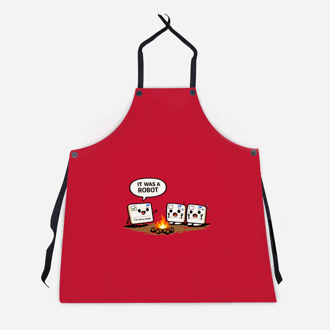 It Was A Robot-Unisex-Kitchen-Apron-fanfabio