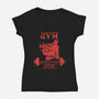 Black Knight Gym-Womens-V-Neck-Tee-imisko