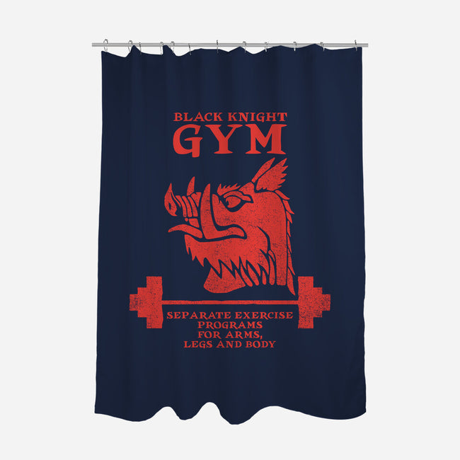 Black Knight Gym-None-Polyester-Shower Curtain-imisko