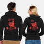Black Knight Gym-Unisex-Zip-Up-Sweatshirt-imisko
