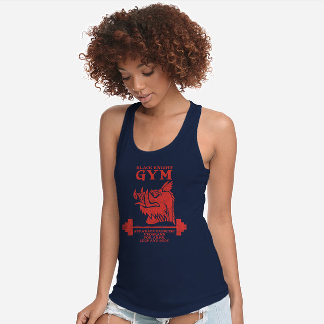 Black Knight Gym-Womens-Racerback-Tank-imisko