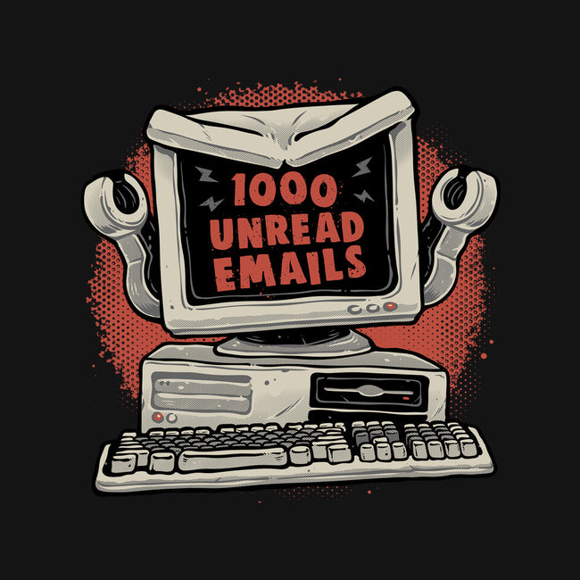 1000 Unread Emails-None-Polyester-Shower Curtain-glitchygorilla