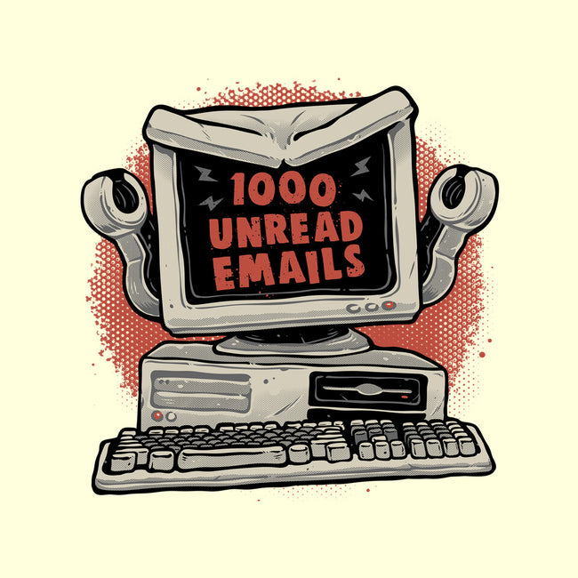 1000 Unread Emails-None-Polyester-Shower Curtain-glitchygorilla