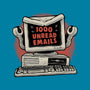 1000 Unread Emails-Unisex-Basic-Tee-glitchygorilla