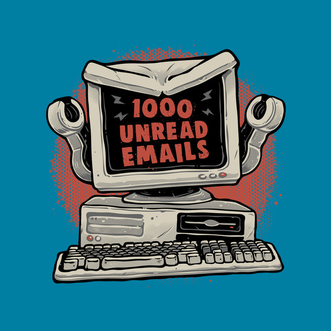 1000 Unread Emails-None-Polyester-Shower Curtain-glitchygorilla
