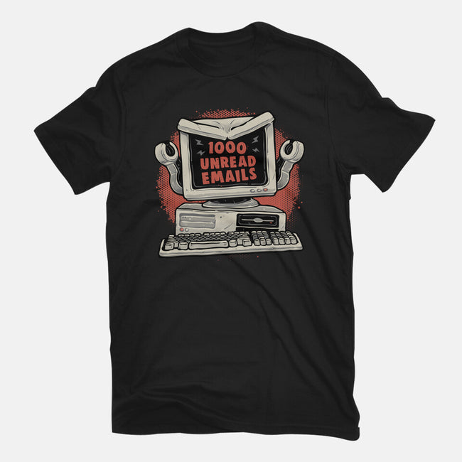 1000 Unread Emails-Unisex-Basic-Tee-glitchygorilla
