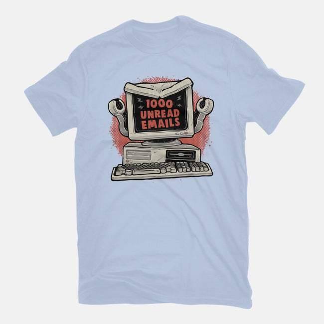 1000 Unread Emails-Unisex-Basic-Tee-glitchygorilla