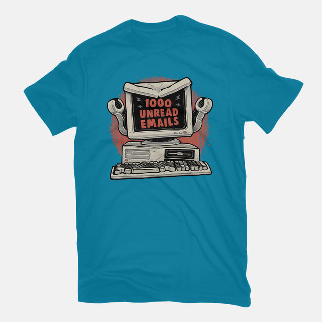 1000 Unread Emails-Unisex-Basic-Tee-glitchygorilla