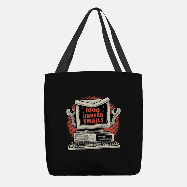 1000 Unread Emails-None-Basic Tote-Bag-glitchygorilla