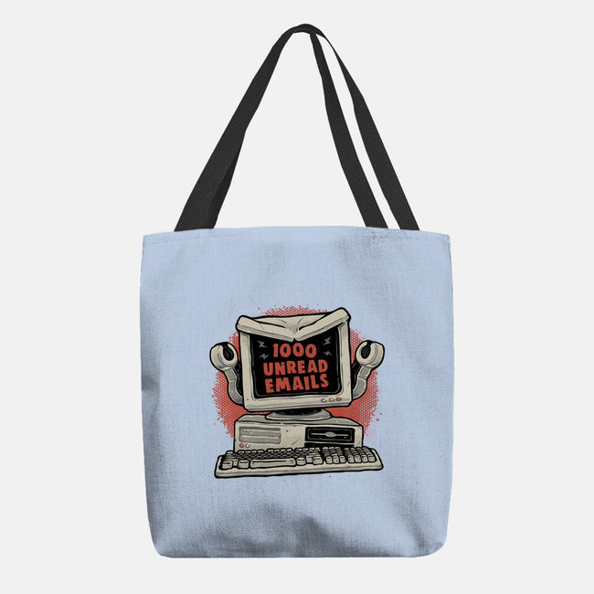 1000 Unread Emails-None-Basic Tote-Bag-glitchygorilla