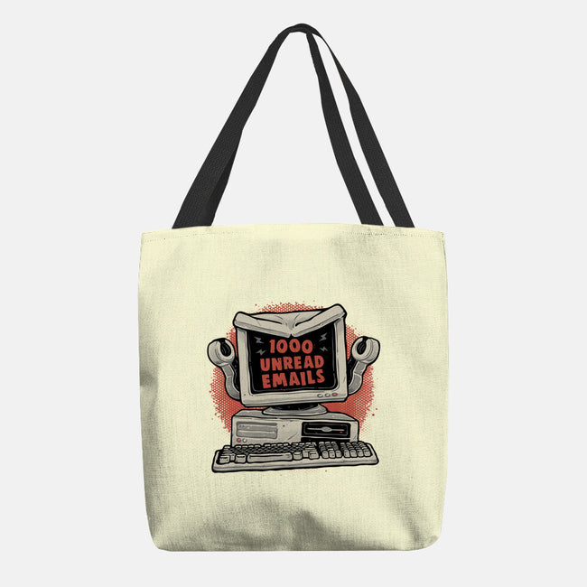 1000 Unread Emails-None-Basic Tote-Bag-glitchygorilla