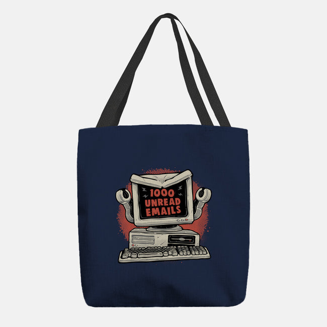 1000 Unread Emails-None-Basic Tote-Bag-glitchygorilla
