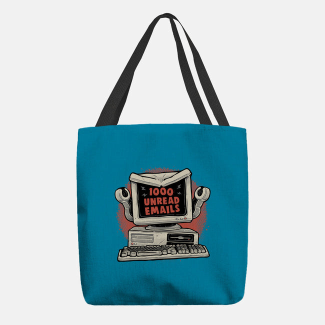 1000 Unread Emails-None-Basic Tote-Bag-glitchygorilla