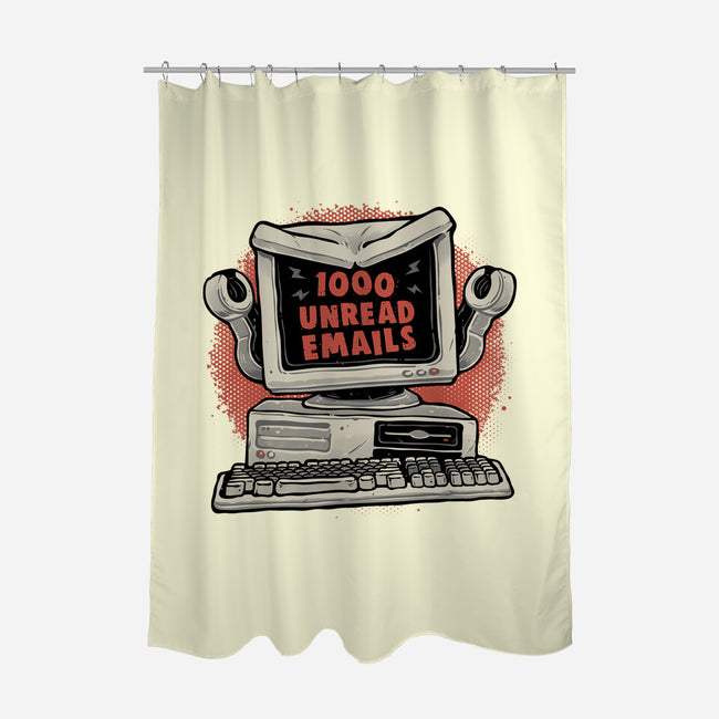 1000 Unread Emails-None-Polyester-Shower Curtain-glitchygorilla