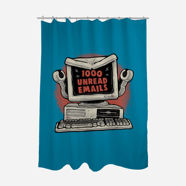 1000 Unread Emails-None-Polyester-Shower Curtain-glitchygorilla