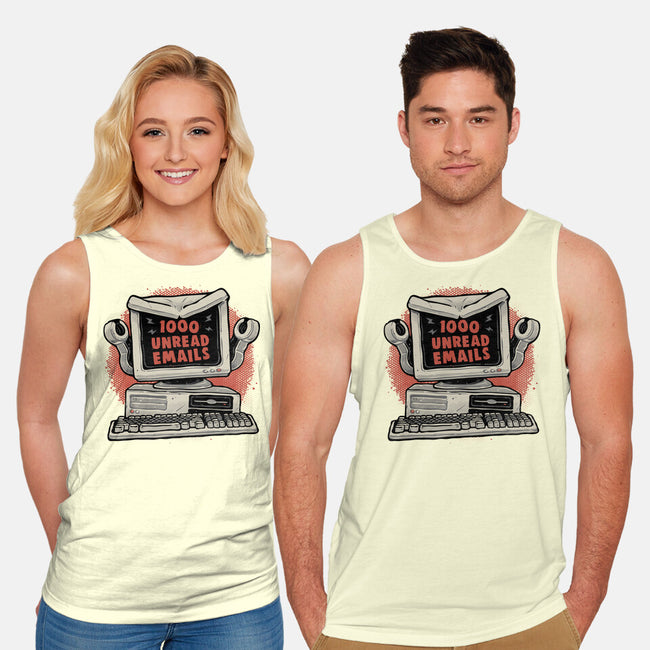 1000 Unread Emails-Unisex-Basic-Tank-glitchygorilla