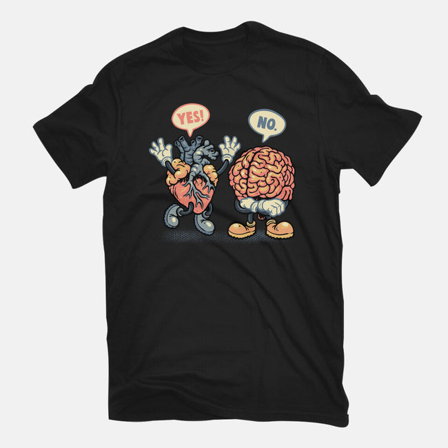 The Heart Says Yes-Unisex-Basic-Tee-glitchygorilla