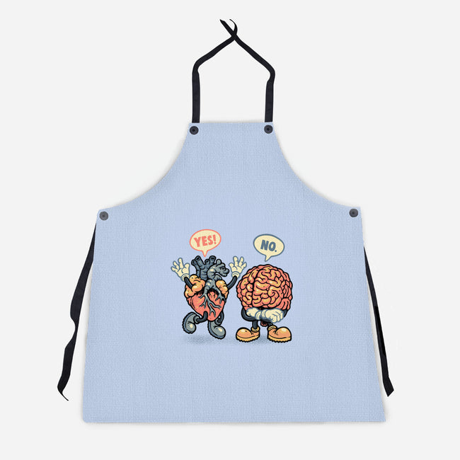 The Heart Says Yes-Unisex-Kitchen-Apron-glitchygorilla