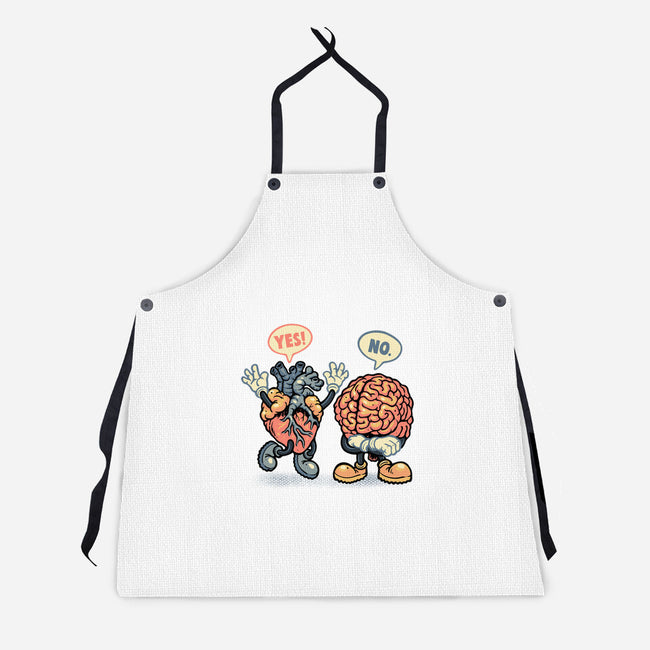 The Heart Says Yes-Unisex-Kitchen-Apron-glitchygorilla