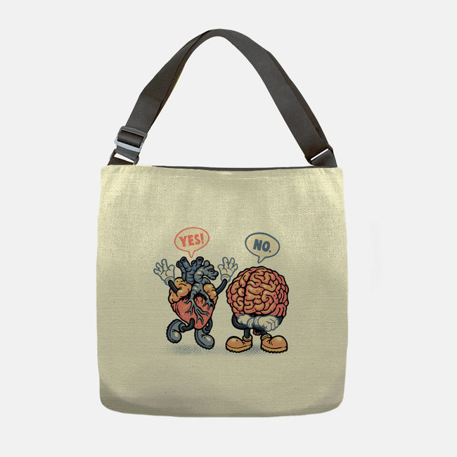 The Heart Says Yes-None-Adjustable Tote-Bag-glitchygorilla