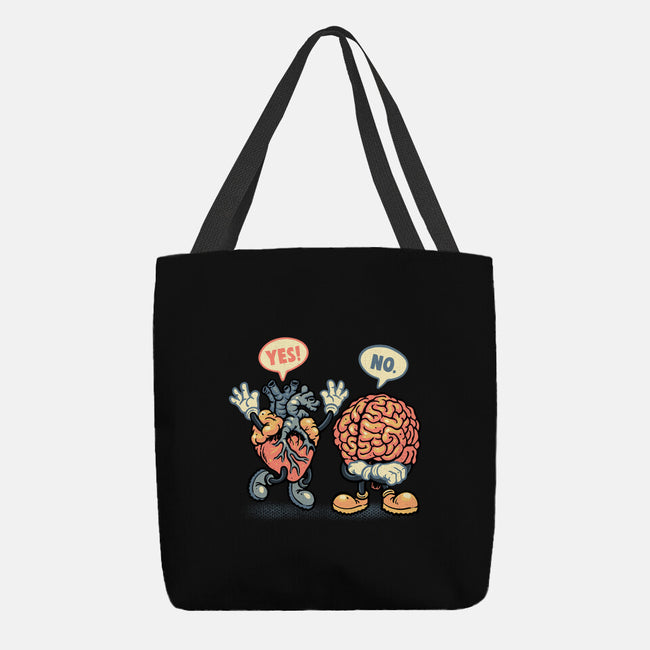 The Heart Says Yes-None-Basic Tote-Bag-glitchygorilla