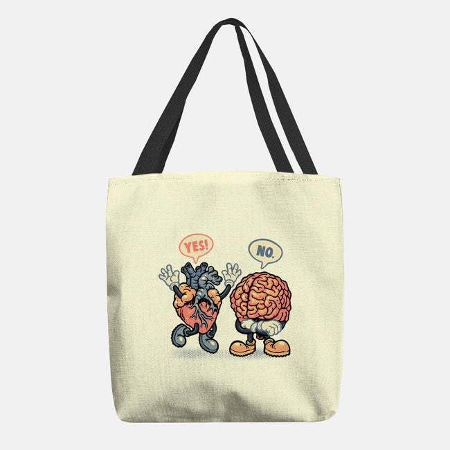 The Heart Says Yes-None-Basic Tote-Bag-glitchygorilla