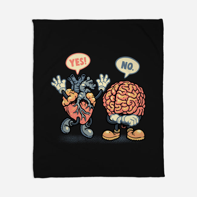 The Heart Says Yes-None-Fleece-Blanket-glitchygorilla