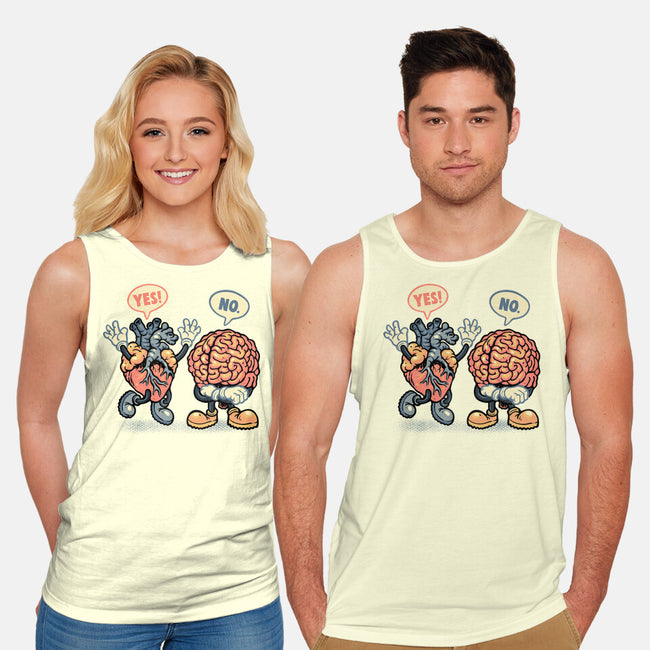The Heart Says Yes-Unisex-Basic-Tank-glitchygorilla