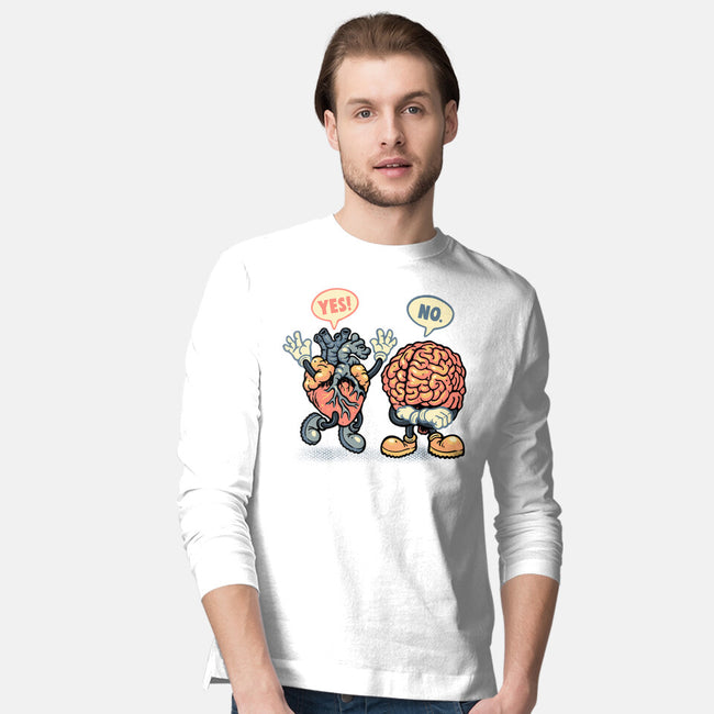 The Heart Says Yes-Mens-Long Sleeved-Tee-glitchygorilla