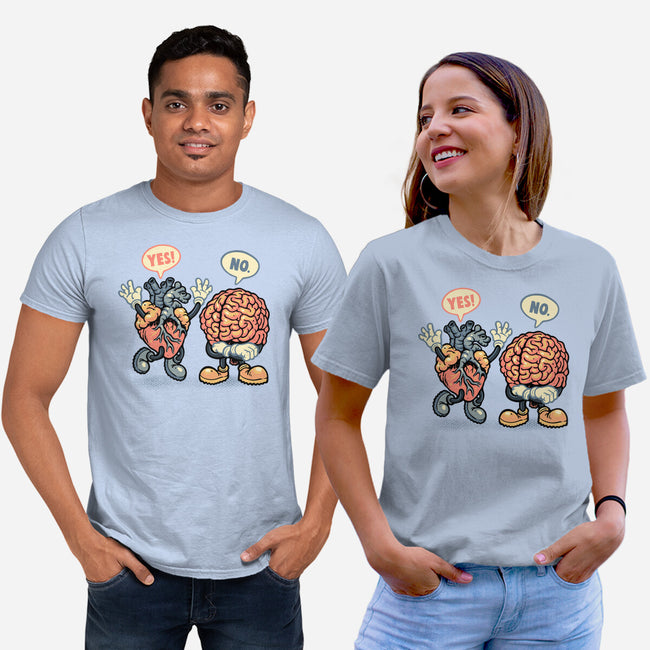 The Heart Says Yes-Unisex-Basic-Tee-glitchygorilla
