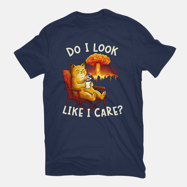 Couldn't Care Any Less-Womens-Fitted-Tee-dandingeroz