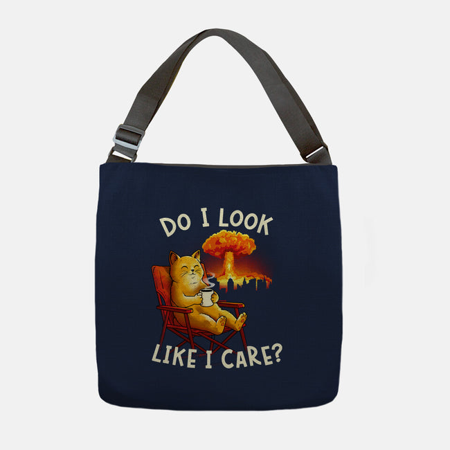 Couldn't Care Any Less-None-Adjustable Tote-Bag-dandingeroz
