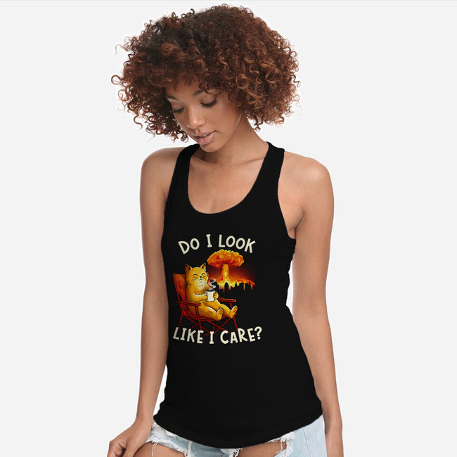 Couldn't Care Any Less-Womens-Racerback-Tank-dandingeroz