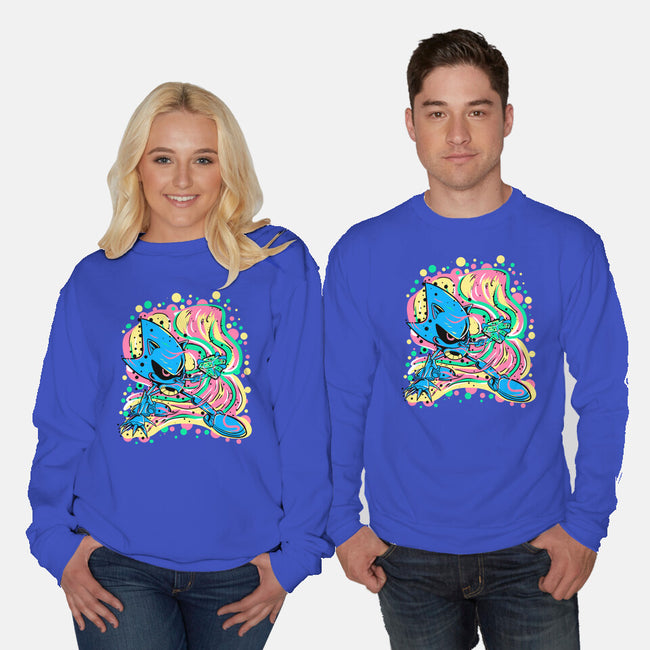 Metal Chaos-Unisex-Crew Neck-Sweatshirt-nickzzarto