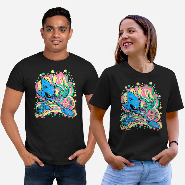 Metal Chaos-Unisex-Basic-Tee-nickzzarto