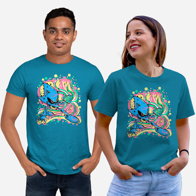 Metal Chaos-Unisex-Basic-Tee-nickzzarto
