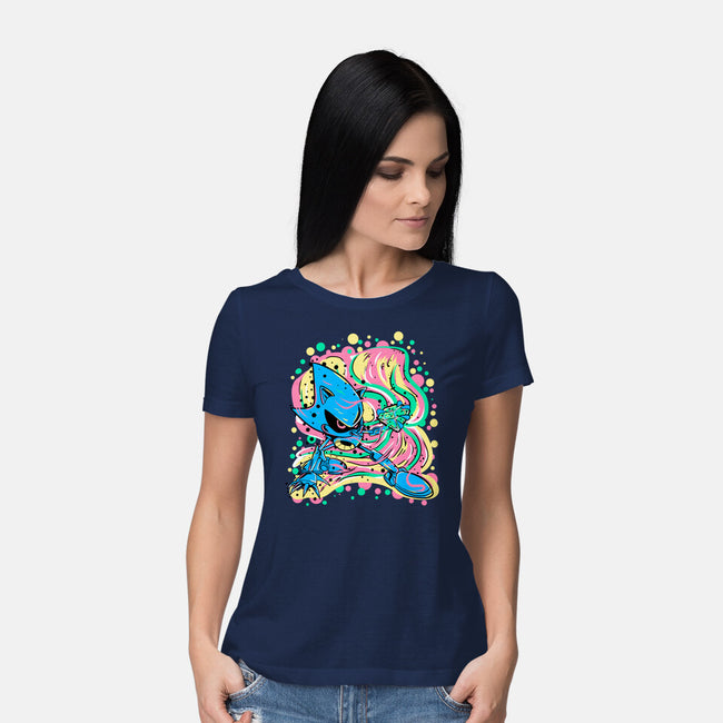 Metal Chaos-Womens-Basic-Tee-nickzzarto