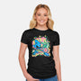 Metal Chaos-Womens-Fitted-Tee-nickzzarto