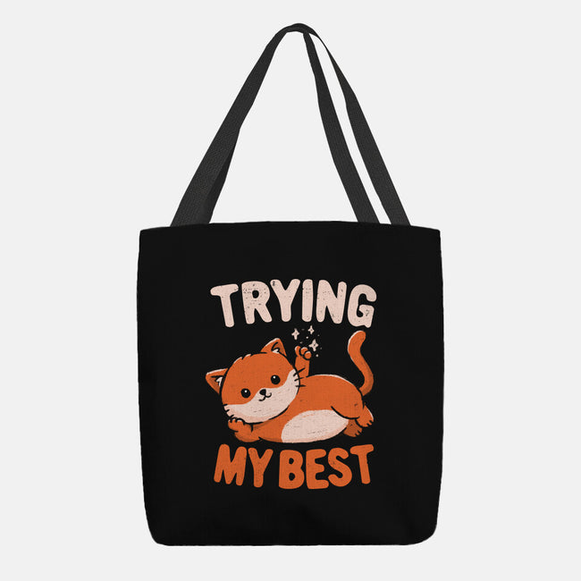 Just Trying My Best-None-Basic Tote-Bag-koalastudio