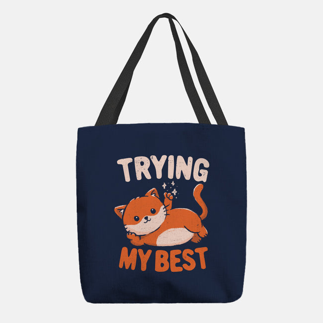 Just Trying My Best-None-Basic Tote-Bag-koalastudio
