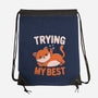 Just Trying My Best-None-Drawstring-Bag-koalastudio
