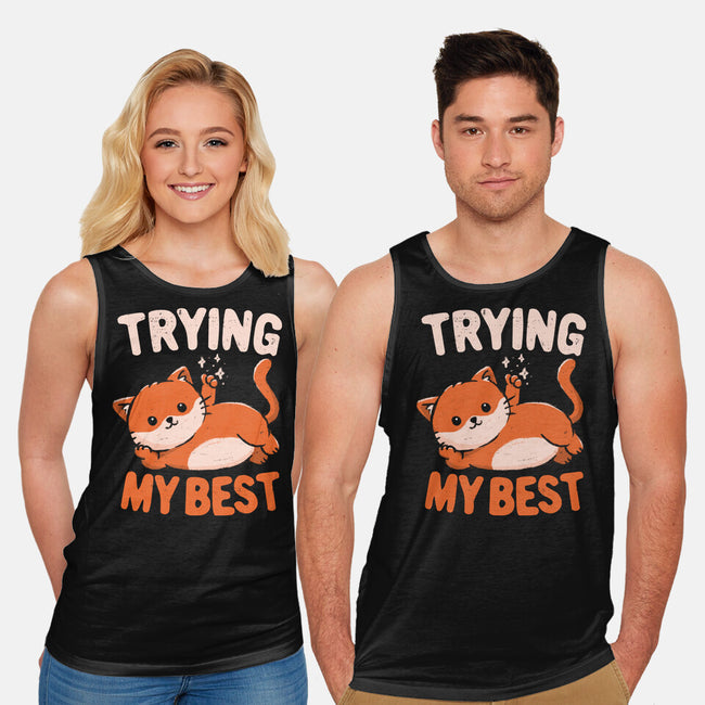 Just Trying My Best-Unisex-Basic-Tank-koalastudio