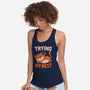 Just Trying My Best-Womens-Racerback-Tank-koalastudio
