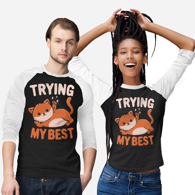 Just Trying My Best-Unisex-Baseball-Tee-koalastudio